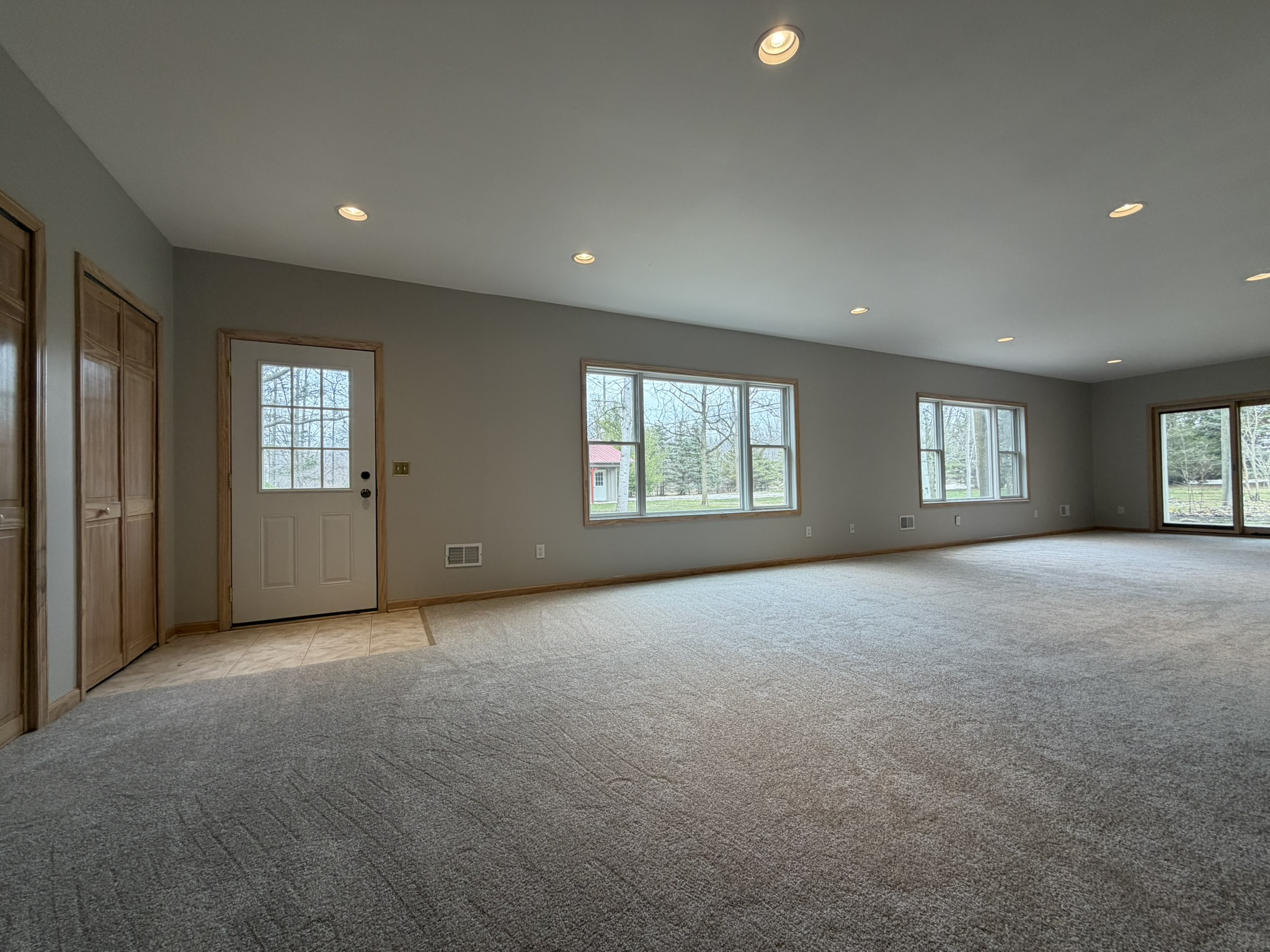 Finished walkout lower level