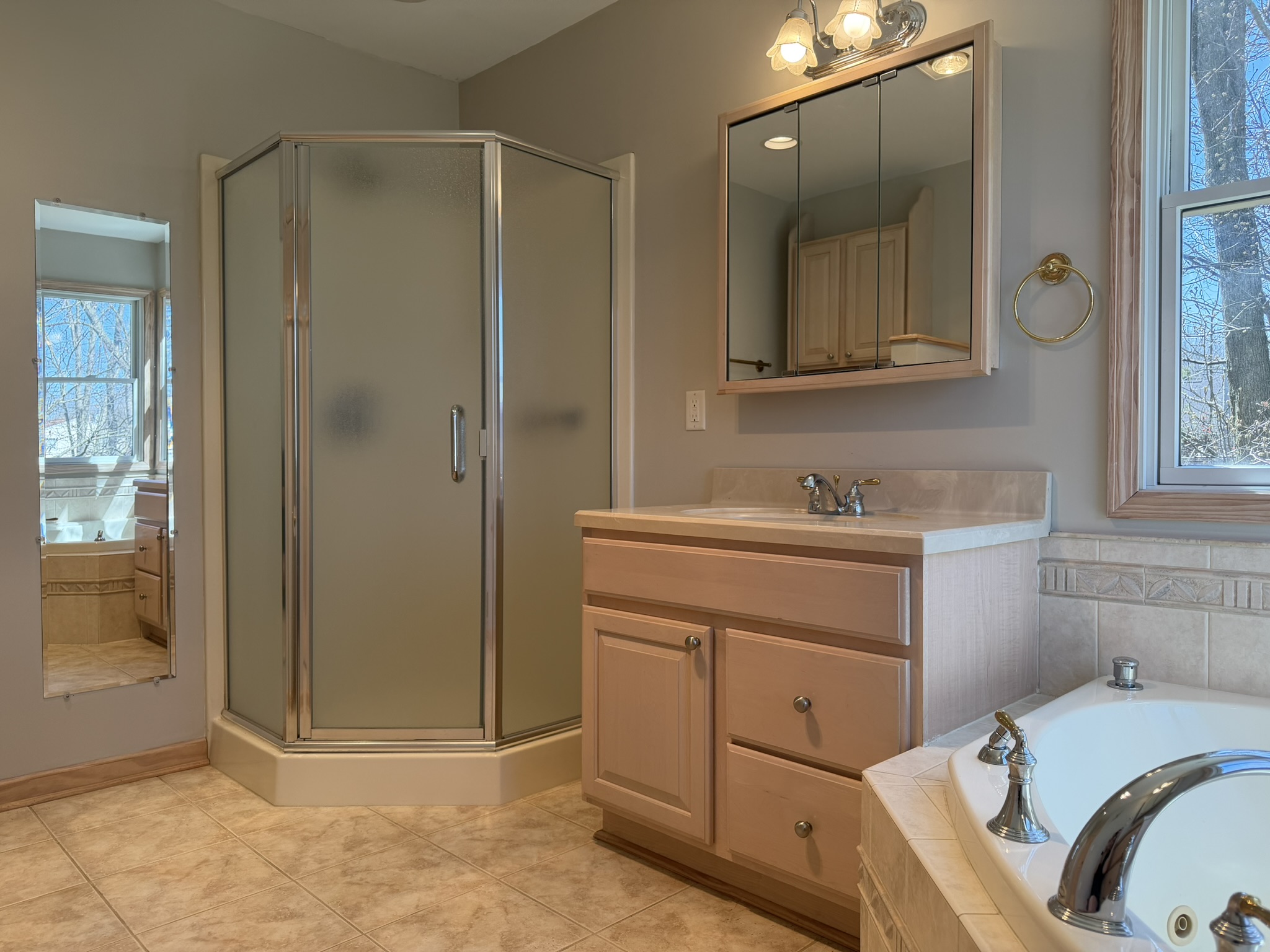Master bath — jetted tub detail